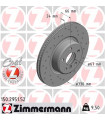 Disque de frein ZIMMERMANN 150.2951.52 BMW 5er