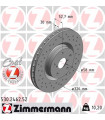 Disque de frein ZIMMERMANN 530.2462.52 SUBARU Impreza Stufenheck Impreza Station Wagon Impreza Schragheck