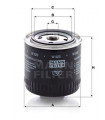 Filtre systeme hydraulique de travail MANN-FILTER W 920 GLAS 04 GT Cabriolet 04 Cabriolet 1700