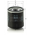 Filtre a huile MANN-FILTER W 68 RENAULT Clio I Clio II Twingo I Kangoo