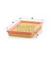 Filtre a air MANN-FILTER C 2748 FORD MAZDA Fiesta IV 121 III