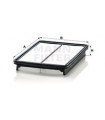 Filtre a air MANN-FILTER C 29 019 HYUNDAI KIA Santa Fe II Santa Fe III Grand Santa Fe Sorento II