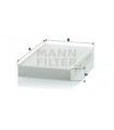 Filtre air de l'habitacle MANN-FILTER CU 1629 NISSAN RENAULT Juke Pulsar Schragheck Fluence