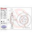 Disque de frein BREMBO 09.8615.11 VOLVO S60 I V70 II