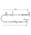 Tirette a cable frein de stationnement BOSCH 1 987 482 176 SUZUKI Ignis