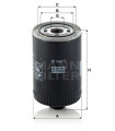 Filtre systeme hydraulique de travail MANN-FILTER W 940/5