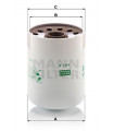 Filtre a huile MANN-FILTER W 1254 x