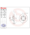 Disque de frein BREMBO 08.7860.10