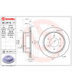 Disque de frein BREMBO 09.D413.11