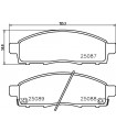 Kit de plaquettes de frein frein a disque BREMBO P 54 055