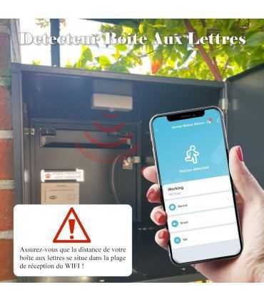 2 WiFi Motion Sensor Detectors for Mailbox