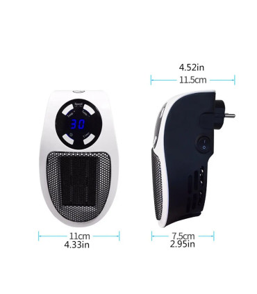 Tragbare elektrische Heizung 500W, 500W, Steckdose, Haushaltsgerät, Heizung Ofen, M