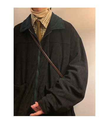 Style américain Vintage 2025 hommes Bomber veste coupe-vent manteaux à glissière automne lâche 