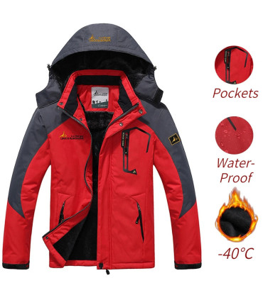 Parka coupe-vent pour hommes, manteaux de fourrure coupe-vent épais et chauds, style militaire 