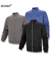 Sudadera informal para hombres, chaqueta cardigan con cierre de cremallera completo, cuello alto.
