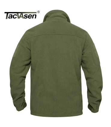 TACVASEN Veste polaire pour homme douce et chaude coupe-vent manteau zippé complet poches zippé
