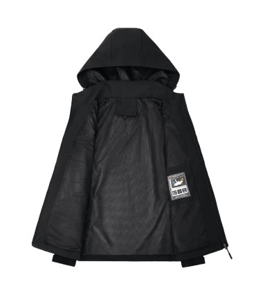 Veste de pluie imperméable légère pour hommes, imperméable d\'extérieur à capuche, veste coupe-v