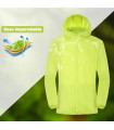 LNGXO Veste de randonnée imperméable unisexe,Homme Femme Camping Pêche Voyage Course à Pied Pro