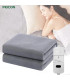 [Gray and Green 120x150CM EU] Couverture chauffante électrique avec thermostat automatique, mat