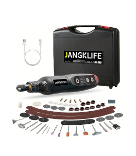 [Black-115pcs] JANGKLIFE USB Kit d\'outils rotatifs sans fil stylo de gravure sur bois bricolage