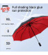 [Wine red] Parapluie à double couche entièrement automatique, coupe-vent