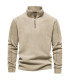 [EUR L 75-85kg HD08-Beige] AIOPESON marque qualité épaissir chaud polaire veste pour hommes fer