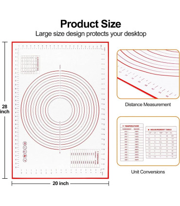 Polymères de pâte à pétrir en silicone, gadgets de cuisson pour pizza et gâteau, ustensiles de 