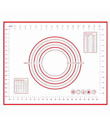 [1pc 40 50cm] Polymères de pâte à pétrir en silicone, gadgets de cuisson pour pizza et gâteau, 