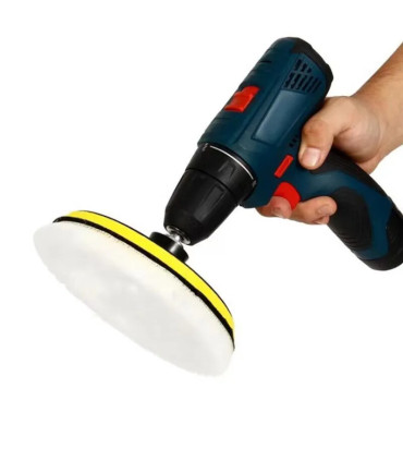 Ensemble de polissage de voiture, 5 pièces, tampon de 3 pouces, disque éponge de cire, roue en 