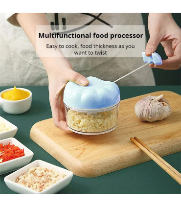 [1PCS] 1pc bleu/rose manuel ail masher main tirer cuisine ménage Type ail mélangeur braisé ail 