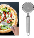 [Silver C] Couteau à pizza en acier inoxydable, outils à gâteaux, ciseaux à roues, gadgets de c