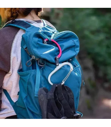 [Red] Boucle d\'alpinisme en alliage d\'aluminium, Camping randonnée voyage sac à dos Gadget d\'es