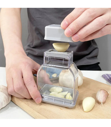 [Gray] Râpe à presser manuelle, outil de cuisine, éplucheur d\'ail, accessoires de cuisine, Gadg