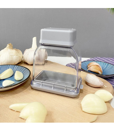 [Gray] Râpe à presser manuelle, outil de cuisine, éplucheur d\'ail, accessoires de cuisine, Gadg
