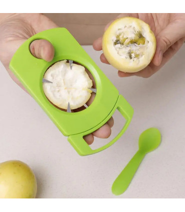 [Green CHINA] Ensemble d\'ouvre-fruits de la passion avec cuillère, gadget de cuisine, outil d\'é