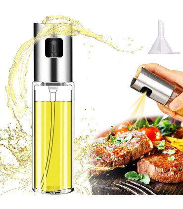 [Rose Gold] Pulvérisateur d\'huile d\'olive, bouteille en verre de qualité alimentaire avec tête 