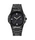 [Black Oui] Montre de luxe vintage pour homme, bracelet en alliage, diamant, doré, date, quartz