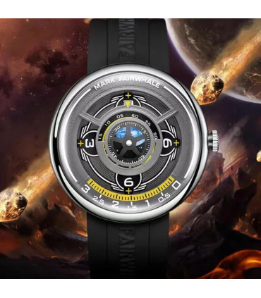 [C] Mark Fairwhale 5990 nouveau 2025 mode Original Unique silicone Quartz montre pour hommes ve