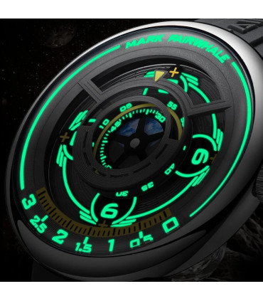 [A] Mark Fairwhale 5990 nouveau 2025 mode Original Unique silicone Quartz montre pour hommes ve