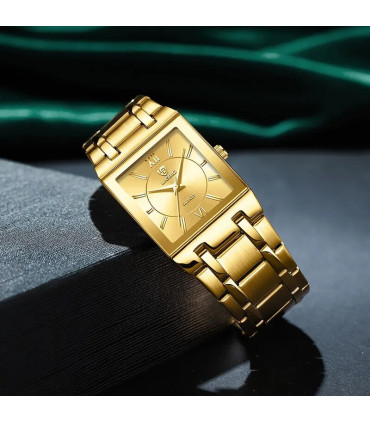 [Women Silver] LIEBIG montres à Quartz de luxe pour femmes hommes montre d\'affaires conception 