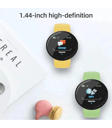 [With Original Box White] 2025 nouveau D18 multifonctionnel montre intelligente femmes Bluetoot