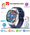 [GPS NFC Watch GT5Pro Silver blue] New for Huawei GT5 Pro smart watch HD AM