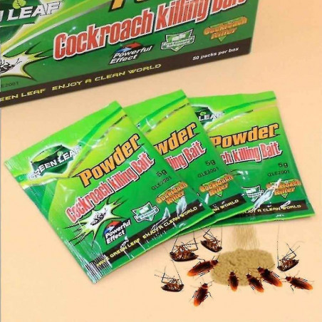 50-9070865519604 - Anti-strisciare, anti-scarafaggio polvere, esche e trappola per scarafaggi