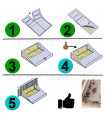 24 piezas de pegamento para trampas para cucarachas | Potentes anti cucarachas no tóxicos