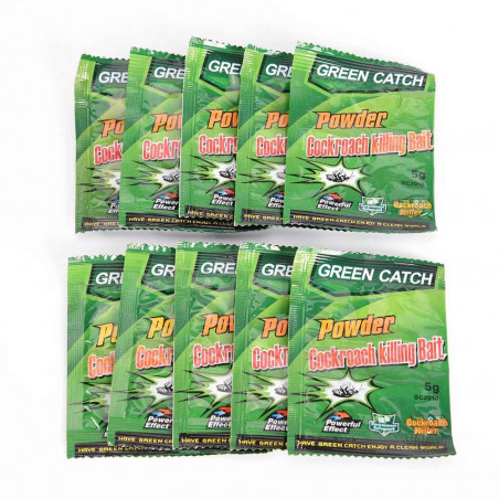green-leaf-60 - Polvere anti-strisciante, polvere anti-scarafaggio, esca e trappola per scarafaggi