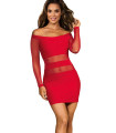 Sexy vestido rojo modelo 144083 Axami