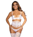  Soutien-gorge demi-bonnet blanc model 173299 Axami 