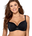 Reggiseno nero con scollo a vogatore modello 41735 Ava