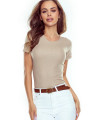 Blusa beige modello 196506 Eldar