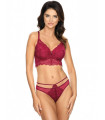  Soutien-gorge rembourré rouge model 138626 Gorteks 